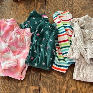 Cozy Kids Cat & Jack Soft Fleece Sets- Pink, Green, Multicolor, Tan